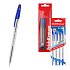 Σετ 4 στυλό διαρκείας ErichKrause R-301 Stick Classic 1.0, χρώμα μελανιού: μπλε (σε polybag)