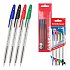 Σετ 4 στυλό διαρκείας ErichKrause R-301 Stick Classic 1.0, χρώμα μελανιού: μπλε, μαύρο, κόκκινο, πράσινο (σε polybag)