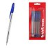 Σετ 8 στυλό διαρκείας ErichKrause R-301 Stick Classic 1.0, χρώμα μελανιού: μπλε (σε polybag)