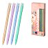Στυλό ErichKrause Slim Stick Pastel Bloom 0.7, χρώμα μελανιού: μπλε (κουτί 12 τεμ.)