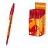 Στυλό ErichKrause Slender® Stick Orange 0.7, Super Glide Technology, χρώμα μελανιού: κόκκινο (κουτί 50 τεμ.)